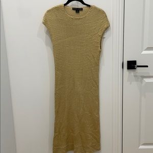 💯 RALPH LAUREN KNIT DRESS L 100% SILK